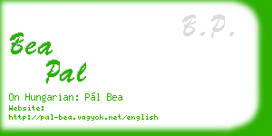 bea pal business card